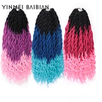 yinmei baibian colord faux locs crochet braids hair with soft end 20inch natural synthetic dread locks hair extensions for women