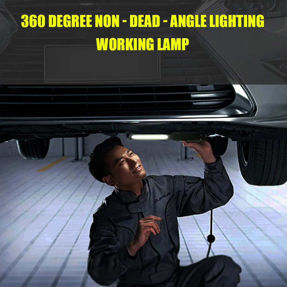 Portable COB Flashlight USB Rechargeable LED Work Light Workshop Inspection Torch for Car Repair Camping | Лампы и освещение