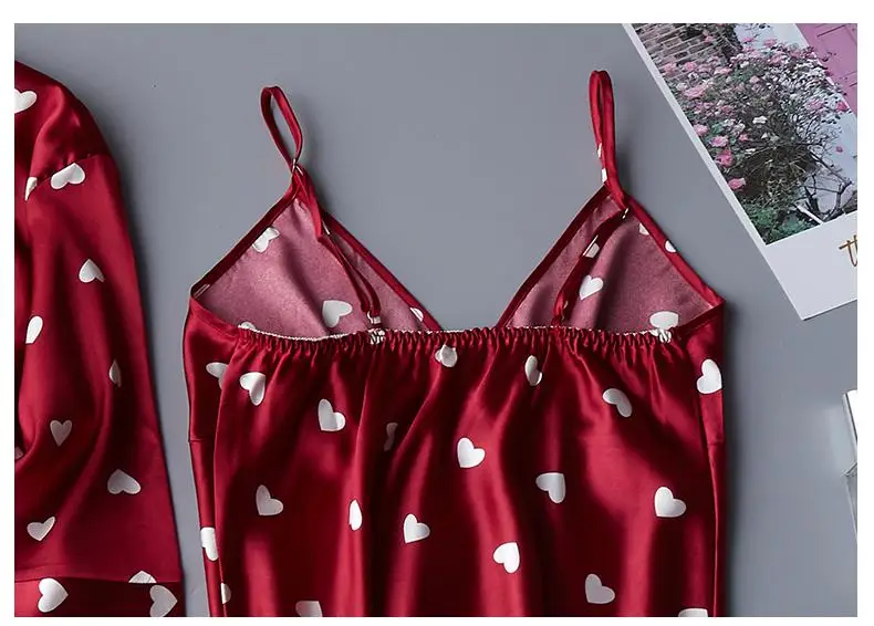 

Satin Robe Set Women Two Piece Suit Loose Sleepwear Loungewear Casual Kimono Gown Intimate Lingerie Summer Nightwear Home Wear