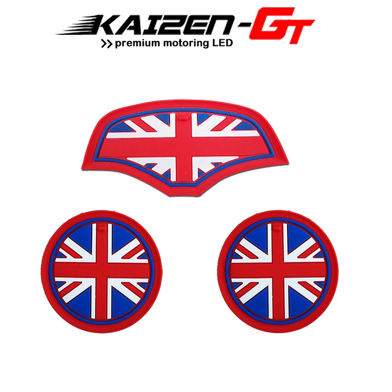 3 шт. мягкий силиконовый национальный флаг Великобритании Флаг Стиль автомобиля