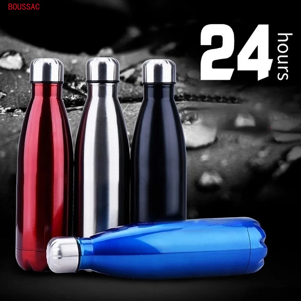 

350&500&750&1000ml Double-wall Insulated Vacuum Flask Stainless Steel Water Bottle Cola Water Beer Thermos for Sport Bottle