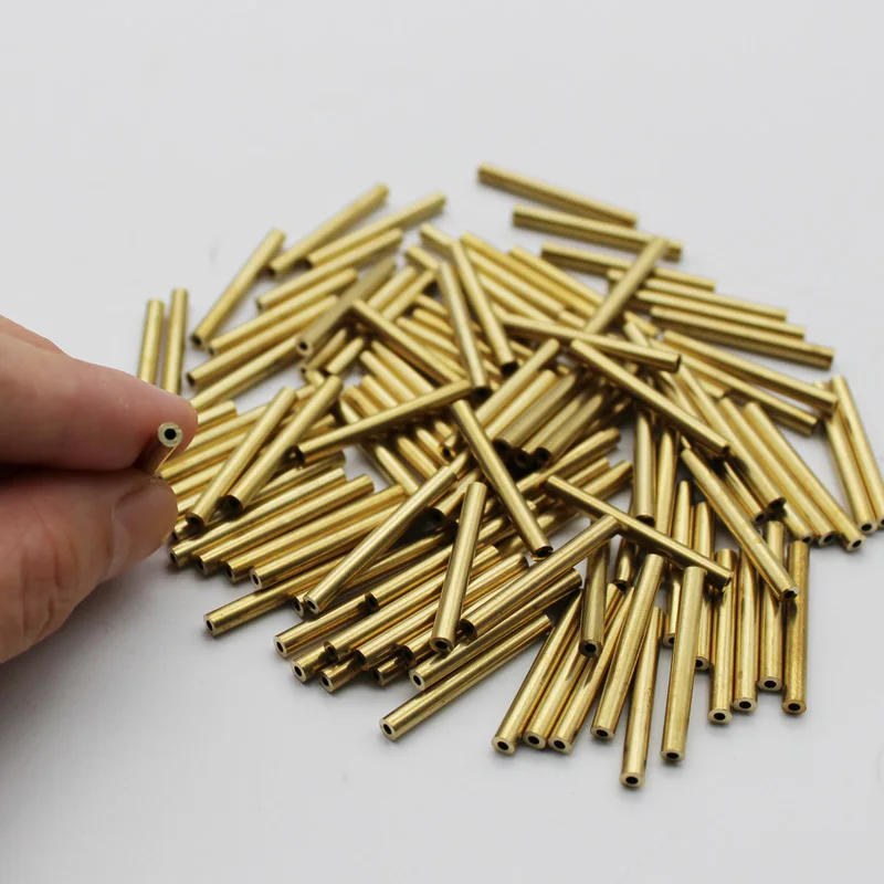 

100 Pieces 3mm Brass Tube Wall 0.75mm Length 27mm