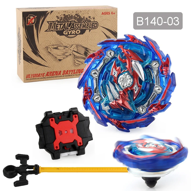 

Toupie Beyblades Burst Toys for Children B140-03 Metal Fusion Gyroscope with Two-way Ruler Launcher