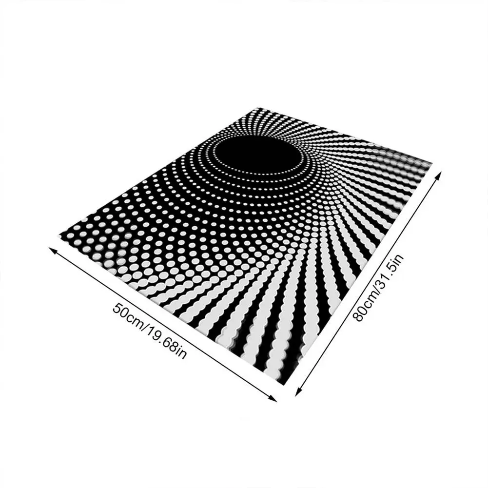 Новый 3D ковер роскошный иллюзионный коврик спиральный прямоугольный