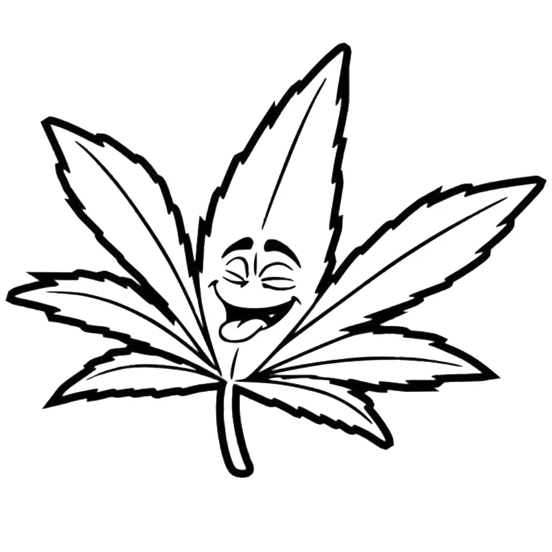 Pot листовая Наклейка Wall Car Marjua Weed Canabs Rasta Decor стикер в стиле хиппи|hippie stickers|car decoration