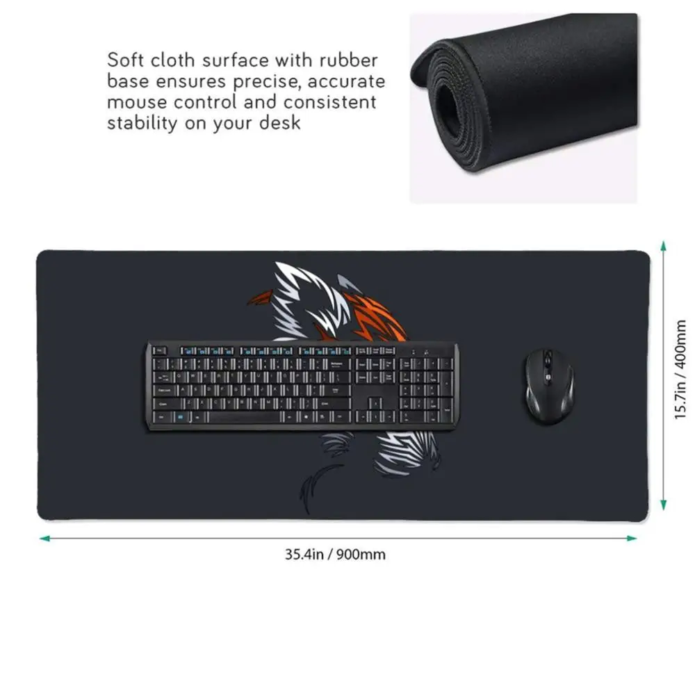 Tribal Red Panda extended extra large big gaming ergonomic steelseries alfombrilla raton mouse pads anime cute wrist support xxl |