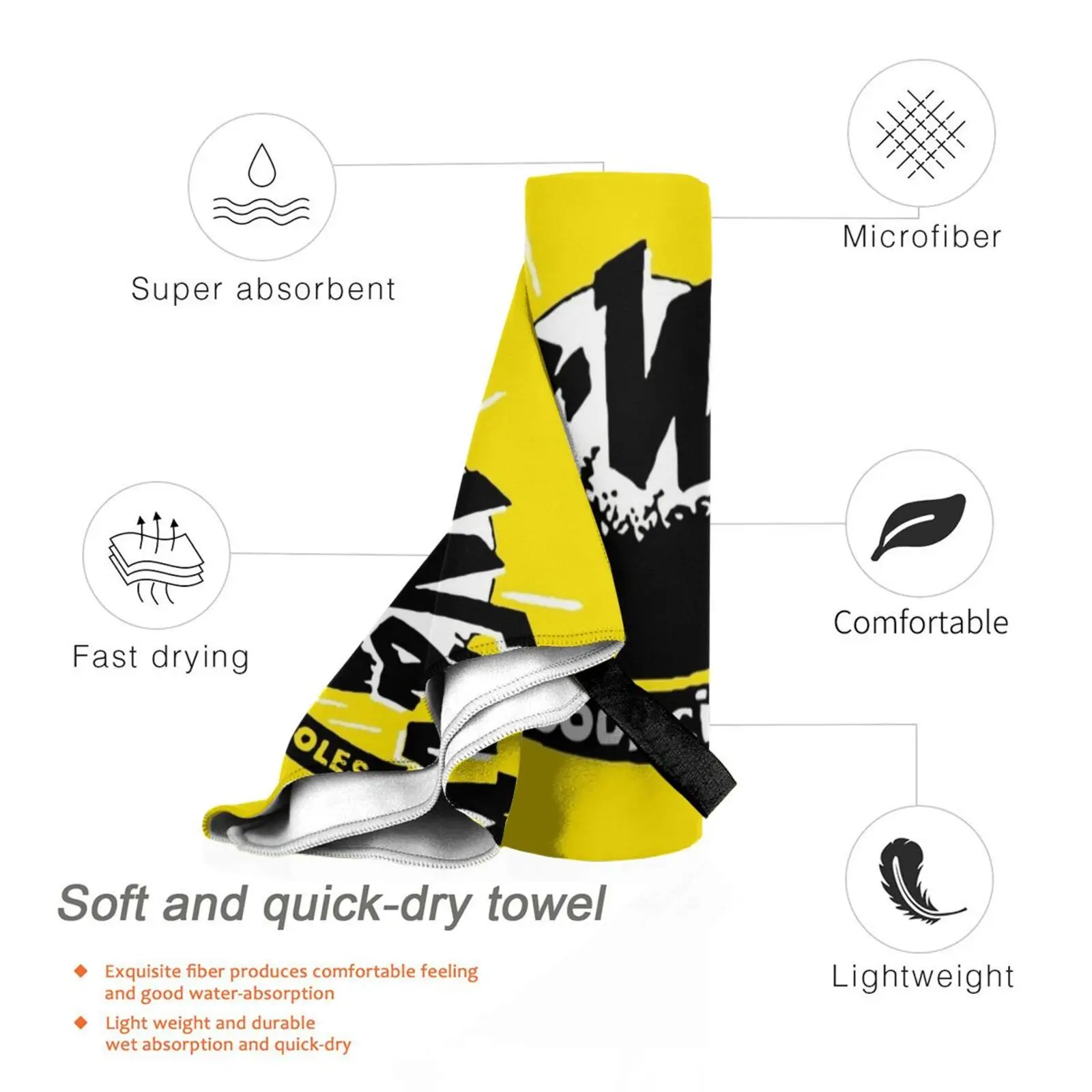 Быстросохнущее воздушное полотенце Bounching портативное для спортзала ванны милая