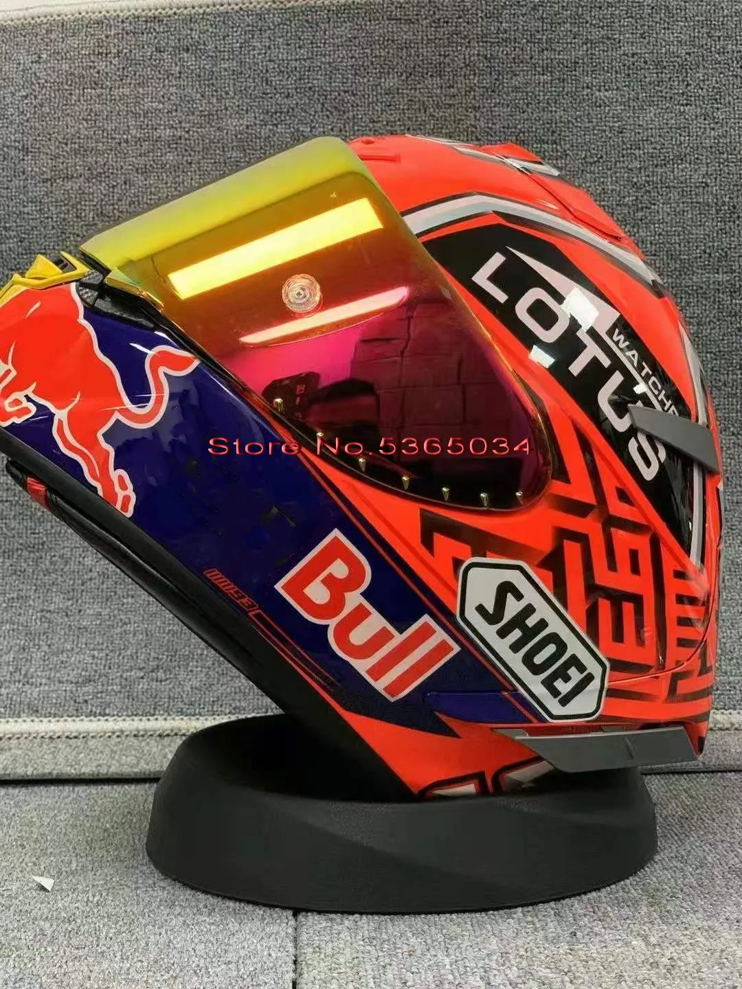 Мотоциклетный шлем с закрытым лицом X14 marquez red ant красное стекловолокно черный для