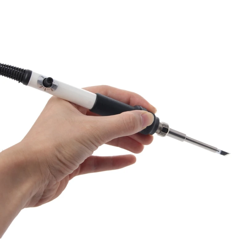 

T12 DC 12-24V 75W Mini Electric Soldering Iron Adjustable Temperature+Tip