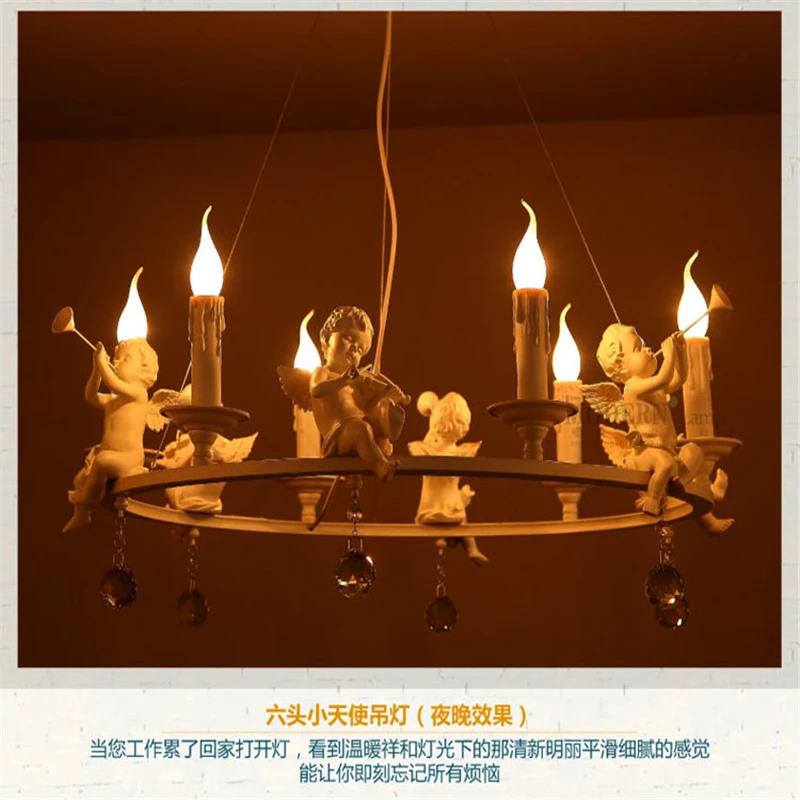 

Modern Home Decoration 3/6 Head Baby Angle Chandelier Dining Room Light Crystal Iron Light Bar Lamp Free Shipping LED Bulbs E14