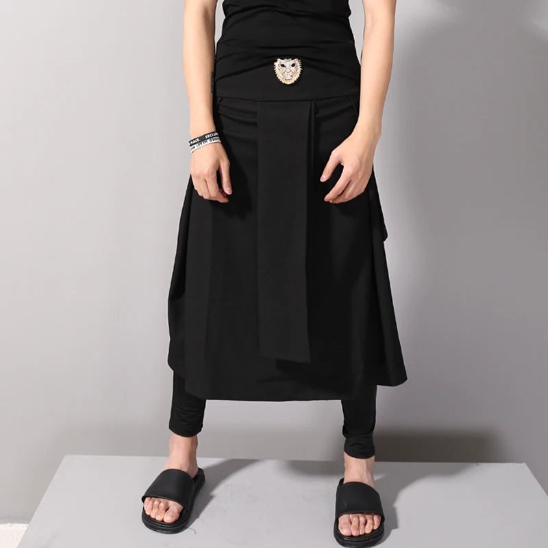 Повседневные мужские брюки с регулируемой талией модные штаны султанки в стиле