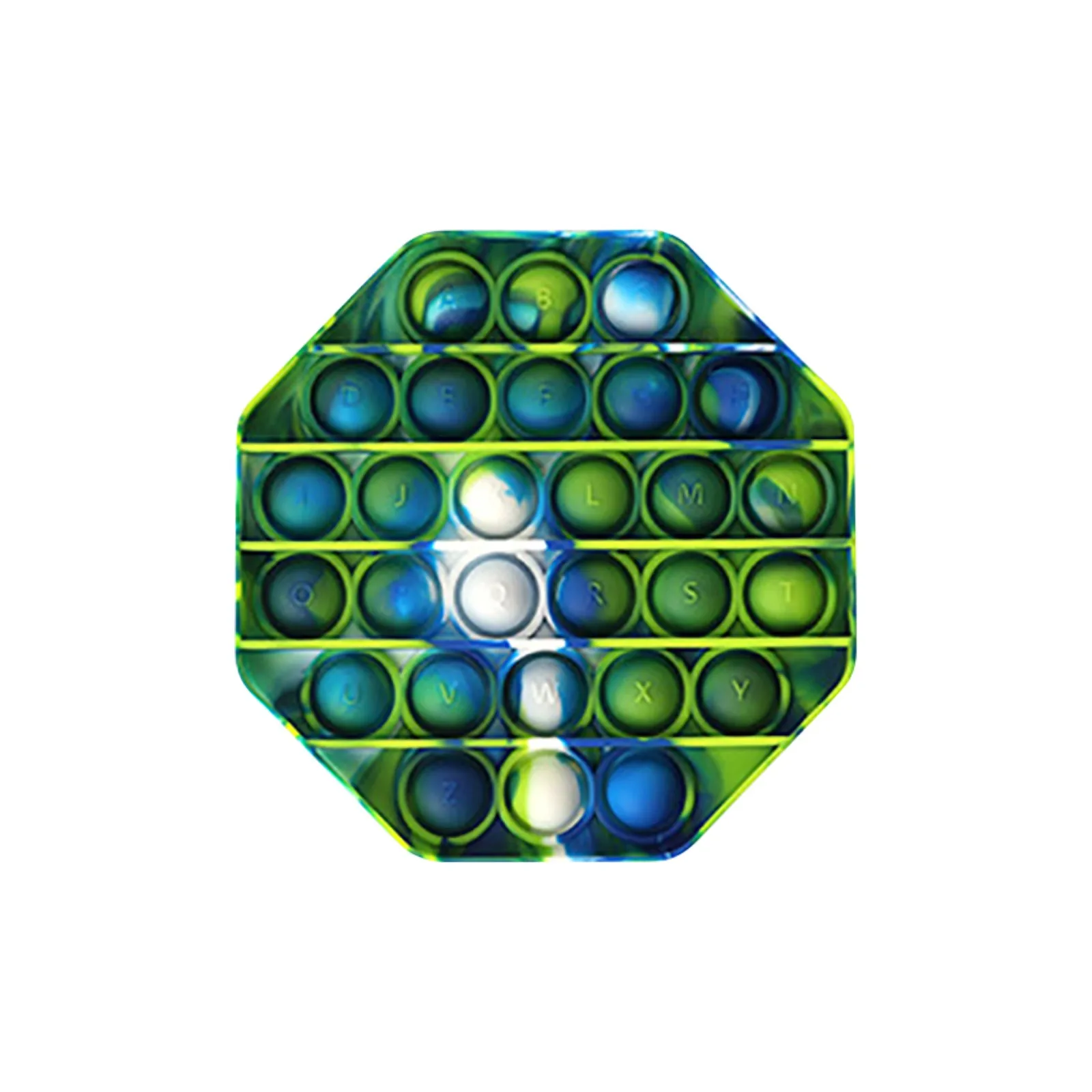 

Tie-dye PopIt Novel Decompression Toy Colorful & Shapes Rainbow Jouets populaires Toys Pressure Plate Controller Educational Toy