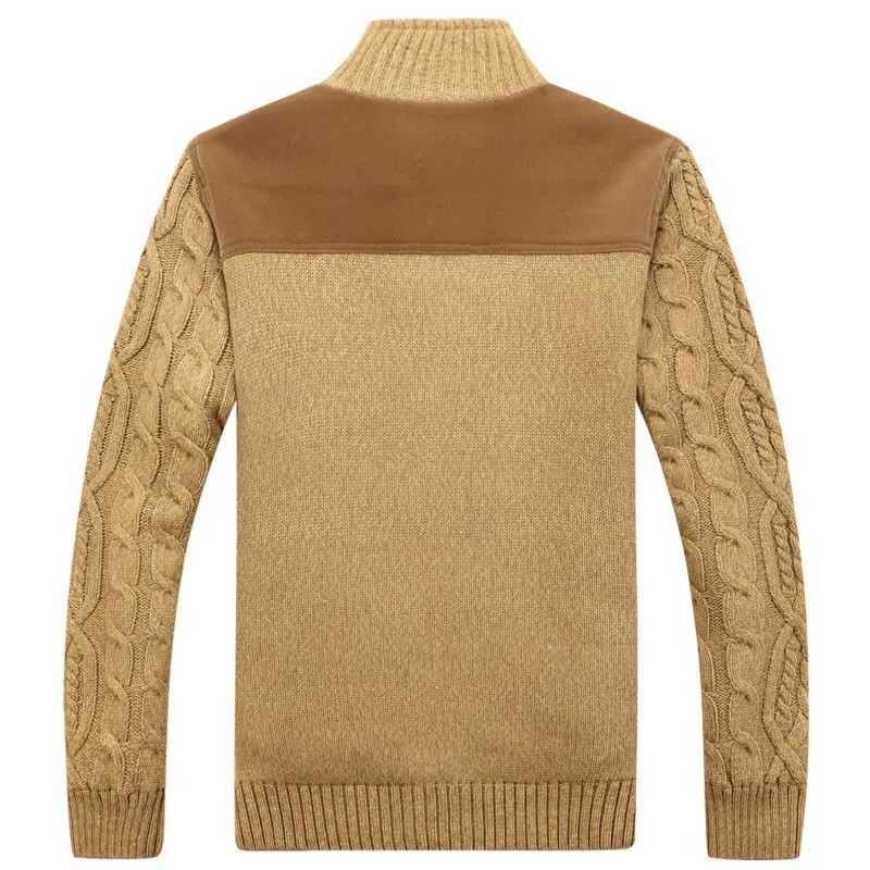 Мужская одежда свитер зимнее вязаное пальто мужской кардиган толстые флисовые