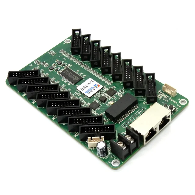 5A-75E full color RGB led control card with 16*HUB75 port included high refresh rate Synchronous receiver video controller |