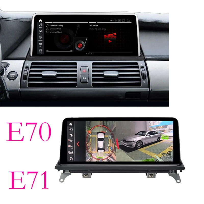 

Car 4G Multimedia GPS Audio Radio Stereo For BMW X5 X6 E70 E71 2001~2013 CarPlay WiFi TPMS For CCC CIC Navigation 360 View