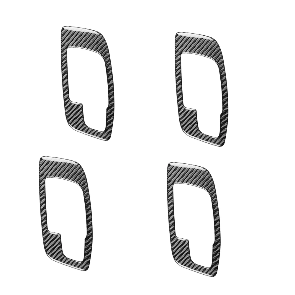 

Car Decorations Door Handle Sticker Carbon Fiber Cover Black Red Luxury And Stunning Durable Smooth Touch Mouldings & Trim