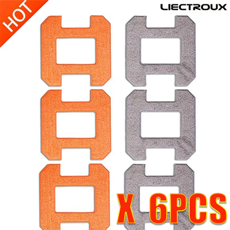 Для X6) Liectroux волоконные моющие салфетки для мойки окон Robot X6 - Цвет: 6pcs