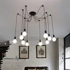 Винтажный промышленный подвесной светильник s Nordic Black Spider подвесной светильник Edison E27 подвесной светильник домашний Ретро стиль Декор светильники