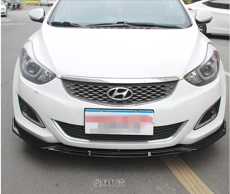 ForHyundai Elantra Боди Комплект спойлер 2012-2015 для ABS задний бампер диффузор защитные