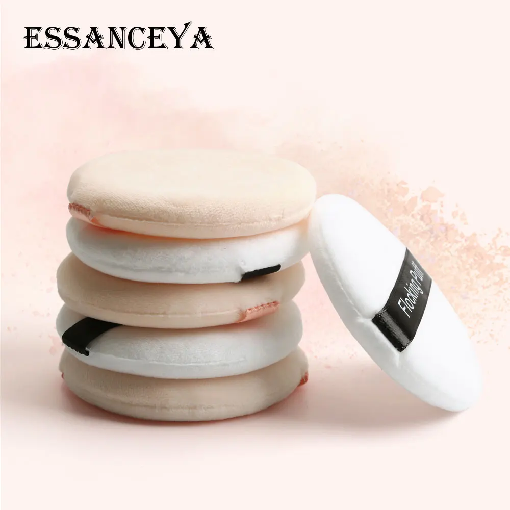 ESSANCEYA 10 шт./упак. Флокирование Мёд затяжек губка Чистка для лица и тела пудра для макияжа затяжек мягкий гибкий Для женщин косметический пуф