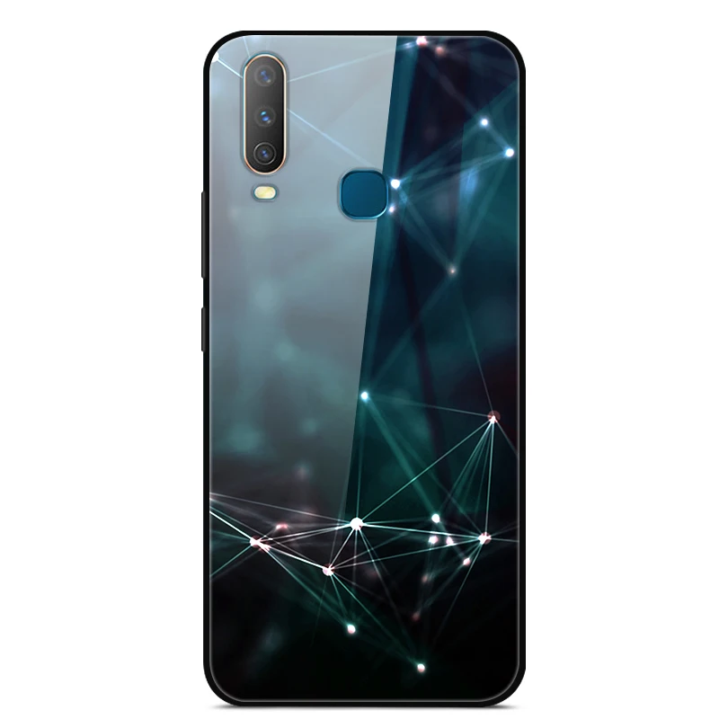 ДЛЯ VIVO Y17 чехол из закаленного стекла с изображением планеты космос, чехол из стекла для Vivo Y17 Y 17 VivoY17 1902, чехол для Vivo Y3 Y12 Y15