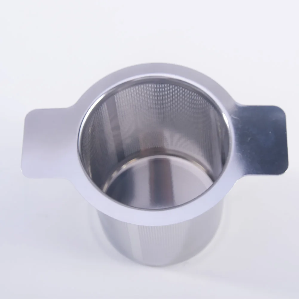 Многоразовая сеточка для заваривания чая с крышкой чайное ситечко, заварник из нержавеющей стали рассыпной чай сито для приправ посуда для напитков кухонные принадлежности