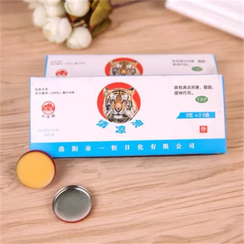 

100Pcs Tiger Balm Ointment Refresh Brain Medical Cream Relieve Body Pain Cooling Oil For Mosquito Bites Motion Sickness