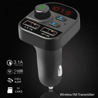 car charger wireless fm transmitter mp3 radio 2 usb bluetooth compatible phone charger adapter modulator radio car accessories