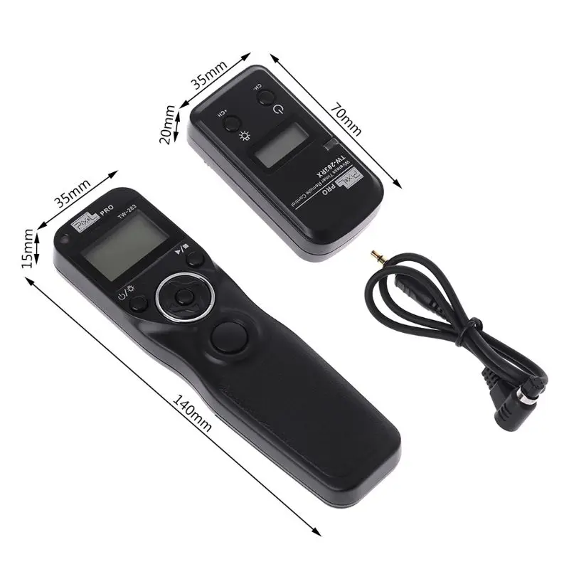 

TW-283 Shutter Release Wireless Timer Remote Control for canon Triggers d7500 d7200 d7000 d5300 Camera H9EB
