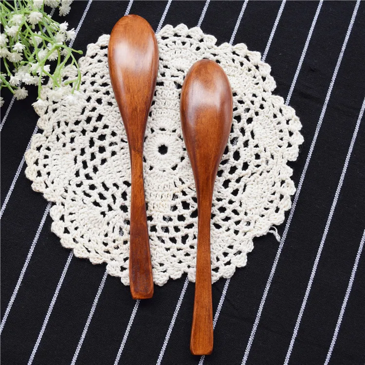 Конкурентоспособная продукция лаковая ложка в форме эллипса деревянная