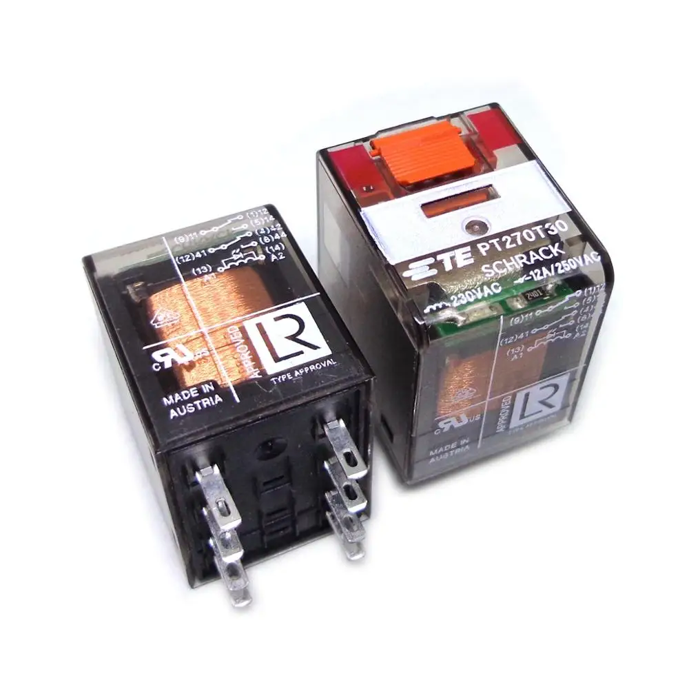 Для SCHRACK TE подключения PT270024 24VDC PT270T30 230VAC 2CO 12A 8PIN реле совершенно новое и