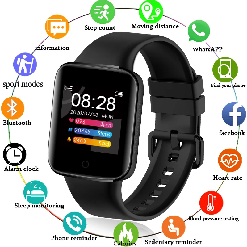 

Смарт-часы LIGE мужские/женские с измерением температуры и тонометром