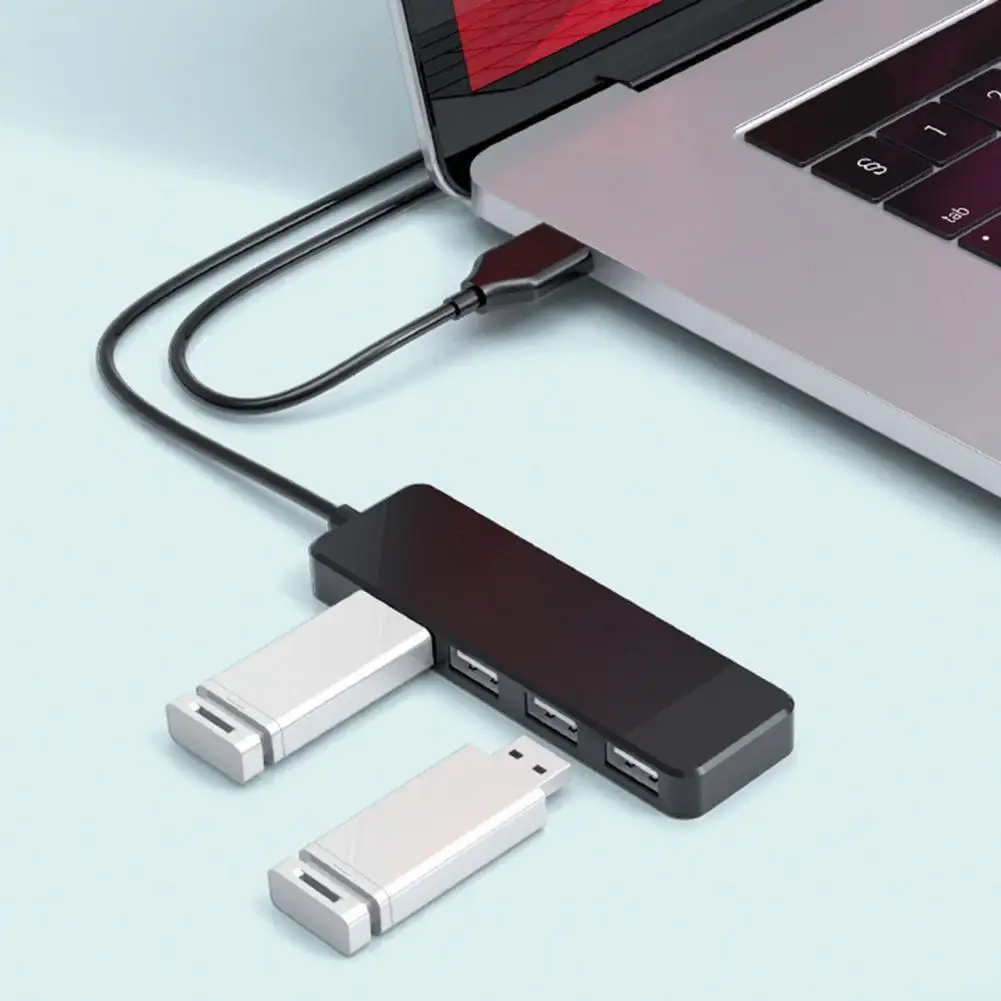 

USB Hub 4-port High Speed USB2.0 480Mbps Compact Power Switch for Laptop