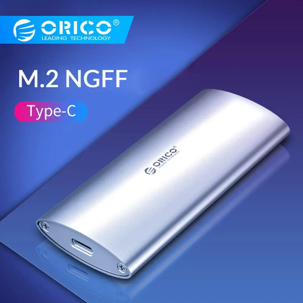 ORICO M.2 B-Key SSD чехол из алюминия M.2 для type-C/USB3.0 SSD Корпус Карта конвертер адаптер внешний HDD коробка для Windows Linux