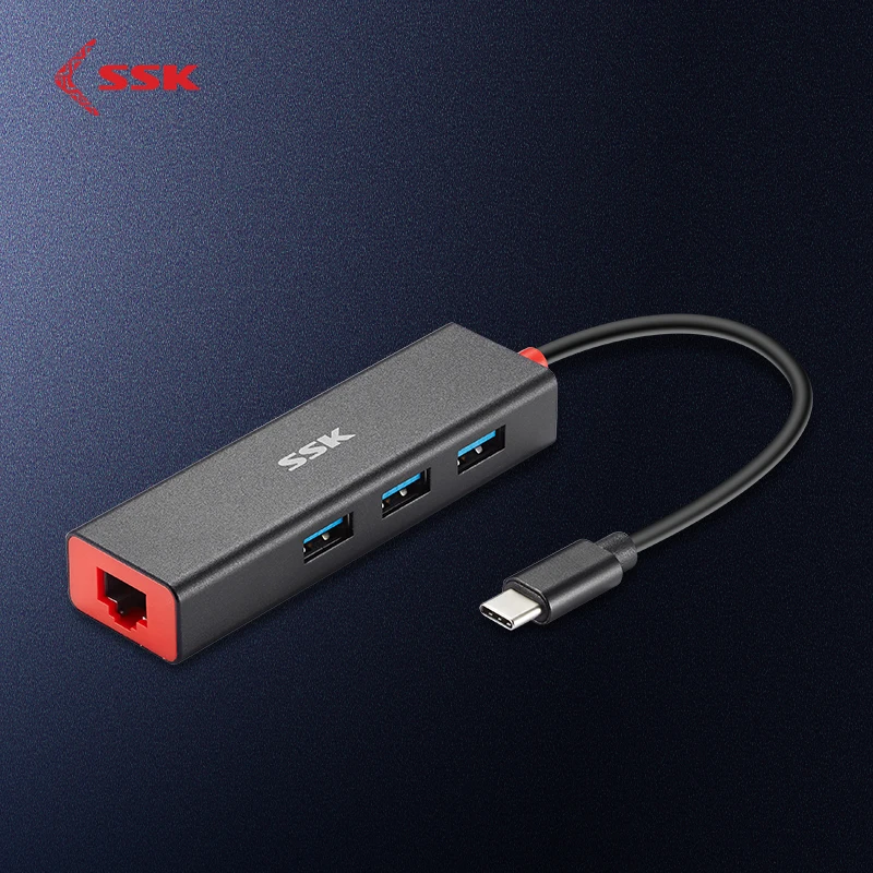 USB C концентратор SSK Type для расширенного 3 портового 0 адаптера док станции с портом