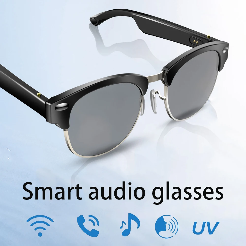 저렴한 무선 블루투스 이어폰 스마트 오디오 안경 안티 블루 라이트 전화, 음악 스포츠 방수 안경 지능형 선글라스