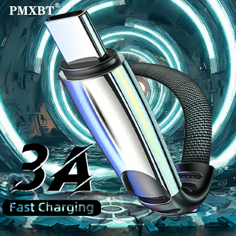 

3A Type C Micro USB Cable Fast Charger Data Cord For Samsung S9 S8 Huawei P40 P30 P20 Pro xiaomi Mobile Phone Charge USB C Cable