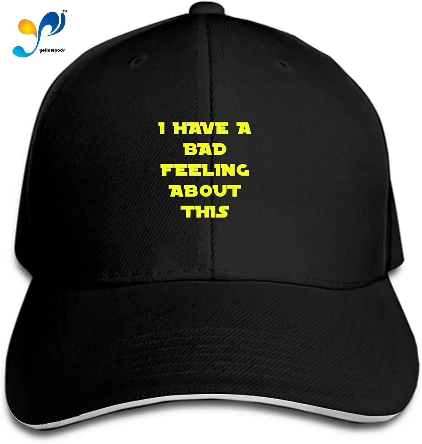 

Customized Unisex Trucker Baseball Cap Adjustable I Have A Bad Feeling About This Peaked Sandwich Hat