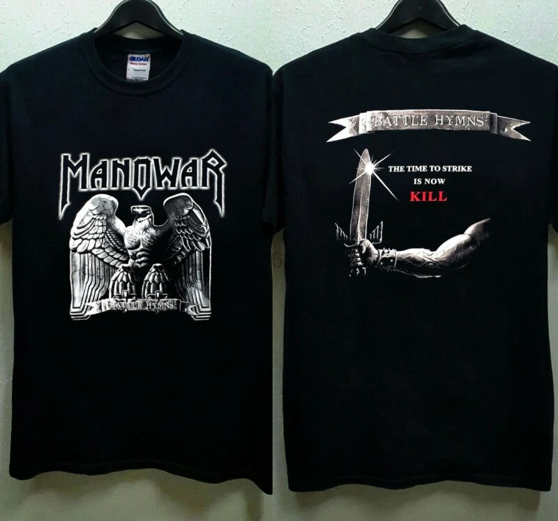 Manowar битва гимны Новая редкая Винтажная Футболка промо 2019 |