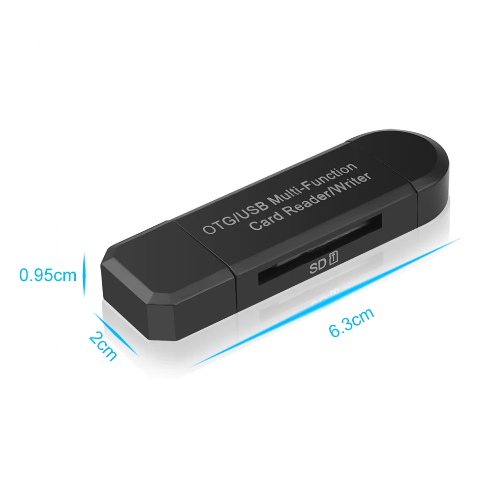 Micro USB OTG кард-ридер адаптер Универсальный TF/SD телефонный удлинитель-переходник