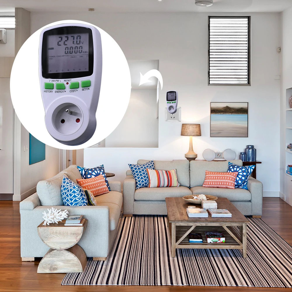 Цифровой счетчик электроэнергии ваттметр с ЖК дисплеем измерительным выходом