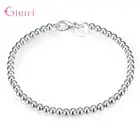 925 стерлингового серебра серебряный браслет из бусин пробы для женщин, мужчин вечерние на день рождения, модные украшения, 2020 модный подарок для парня, оптовая продажа