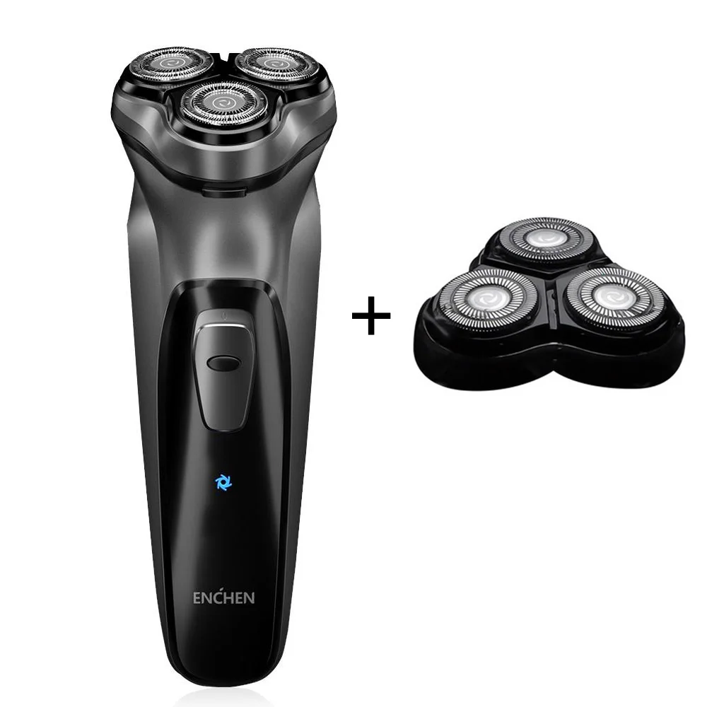 Enchen электробритва для мужчин триммер бороды USB аккумуляторная бритвенная