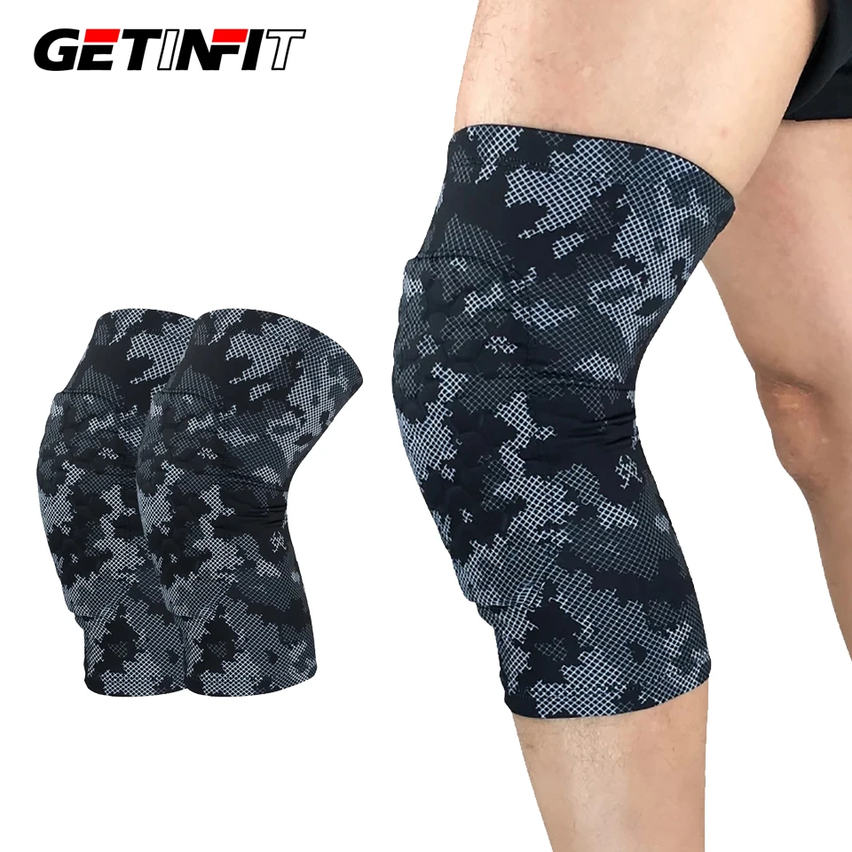 

Getinfit поддержка колена для спорта ticated повязка на ногу рукав Спорт Безопасность наколенник для бега баскетбола волейбола защитный бандаж