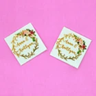 70 шт., этикетки для глажки на заказ, этикетки для одежды на заказ, тексты, наклейки для глажки, этикетки с именем из органической хлопчатобумажной ткани (YT238)