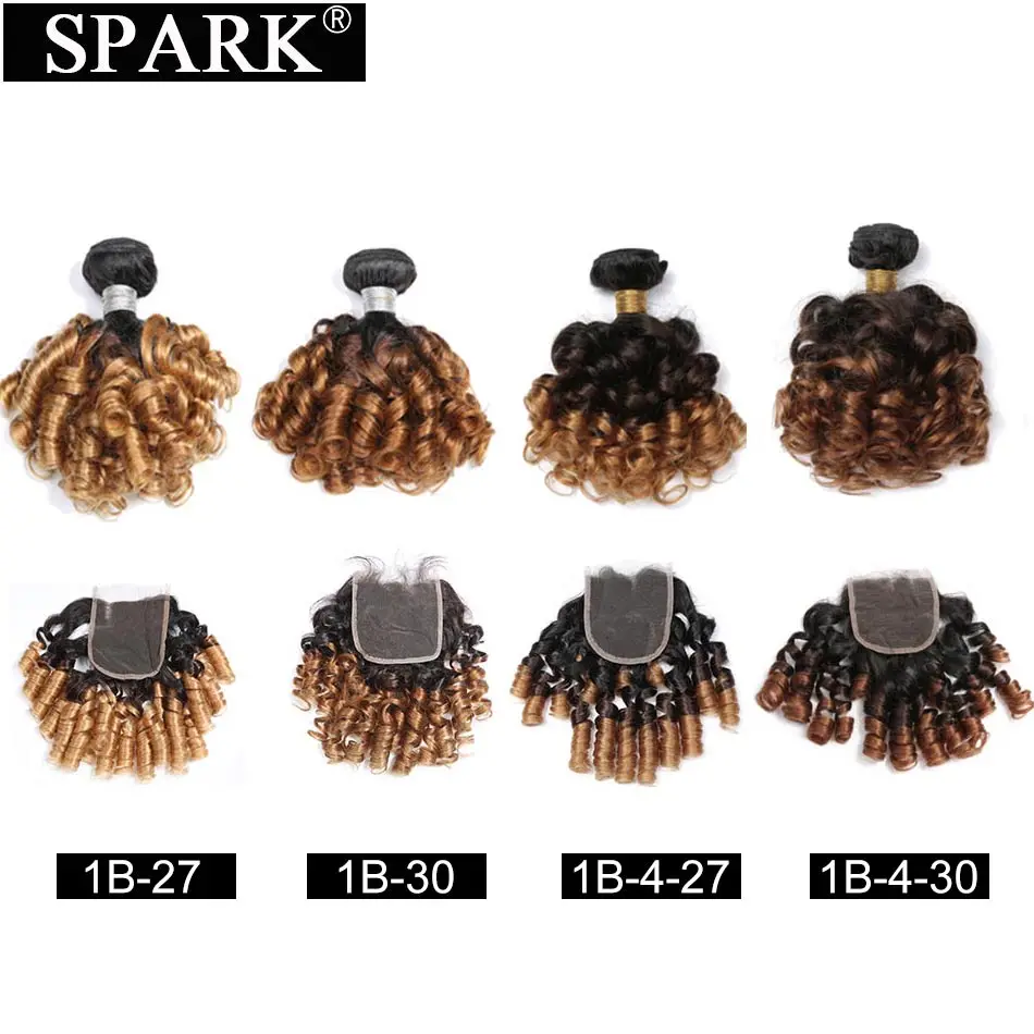 Волнистые волнистые бразильские волосы 3 пряди с закрыванием натуральные Remy