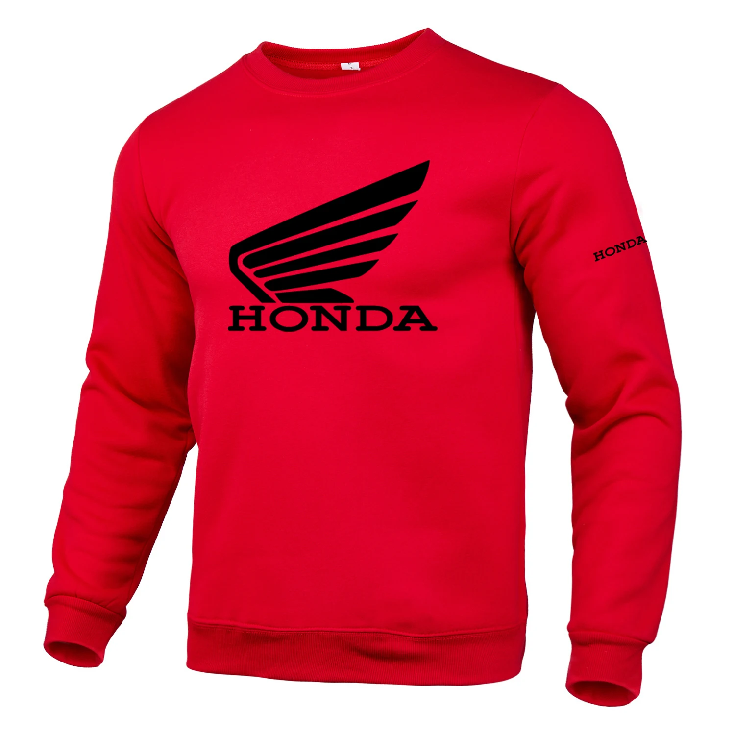 

Comfort 2021 spring, summer,autumn and winter new Honda logo style comfortable round collar collage fashion wild casual hip hop
