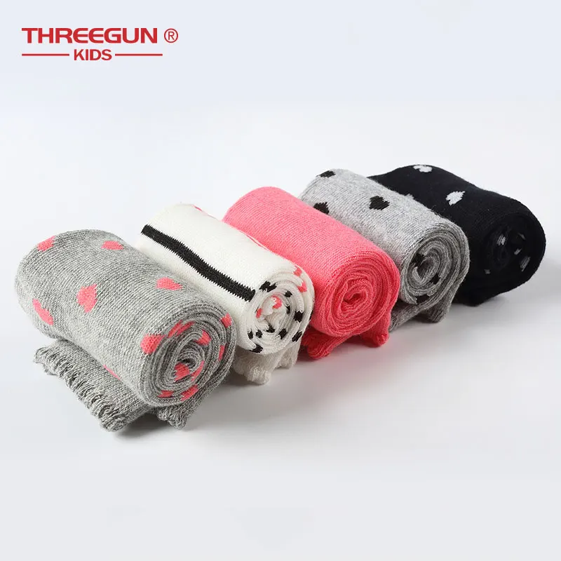Носки для девочек THREEGUN X Disney милые хлопковые дышащие эластичные начинающих