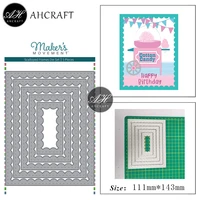 ahcraft rectangular frame metal cutting dies for diy scrapbooking photo album decorative embossing stencil paper cards mould