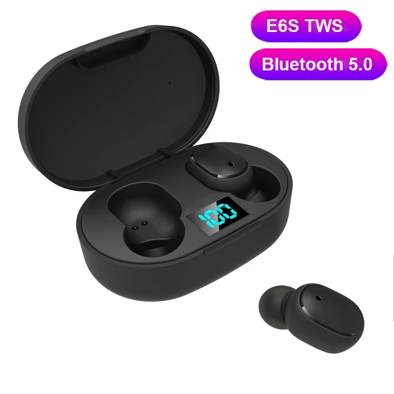 Беспроводной наушники E6S вкладыши TWS с в ухо спортивные гарнитура микрофоном